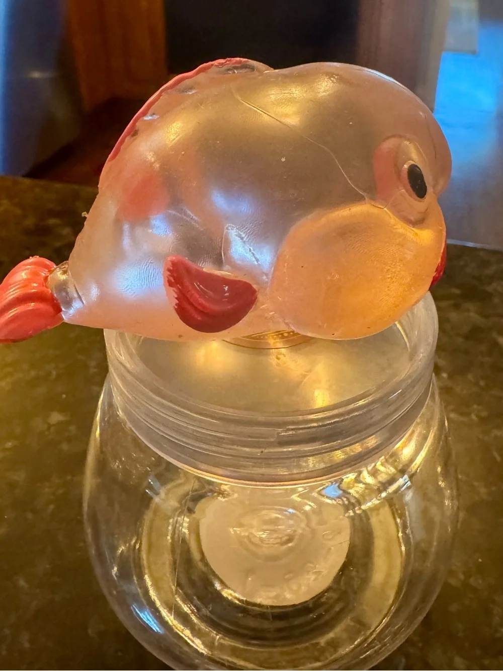 Blobfish Squishy In Clear Aquarium Shaped Container. Cutest Little Blobfish!
